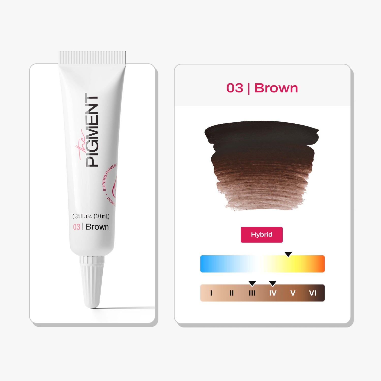 THE PIGMENT მიკრობლეიდინგის პიგმენტი Brown 3 10 მლ.